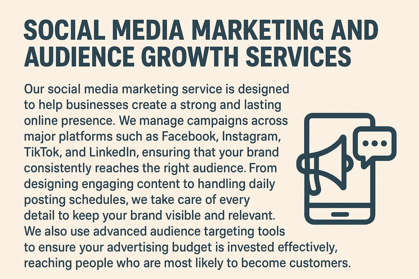 Social Media Marketing and Audience Growth Services